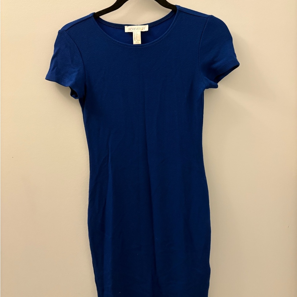 Forever 21 Blue Bodycon Mini Dress